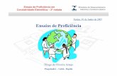 Ensaios de Proficiência - Inmetroinmetro.gov.br/metcientifica/palestras/ThiagoAraujo2.pdf · • Procedimento para análise estatística dos resultados ... • Fácil compreensão