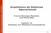 i a Arquitetura de Sistemas OperacionaisOperacionais - Cap. 13...13/1 Arquitetura de Sistemas OperacionaisOperacionais Francis Berenger Machado Luiz Paulo Maia Capítulo 13 Sistemas