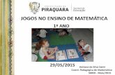 1º ANO - piraquara.pr.gov.br2220].pdf · Pedagógica de Matemática SMED - Maio/2015 1º ANO ... como atividades de fixação, ... varal com 1 grampo cada uma.