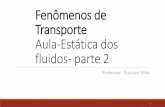 Fenômenos de Transporte Aula-Estática dos fluidos- parte 2gustavo-silva.weebly.com/uploads/8/5/6/5/85656506/aula_4-_ft1.pdf · Aula-Estática dos fluidos- parte 2 Professor: Gustavo