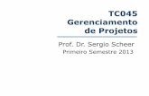 Prof. Dr. Sergio Scheer - dcc.ufpr.br · um dado período, contribui para o ... Projetos x Operações ... Estabelece um conjunto de práticas para assegurar a qualidade dos artefatos