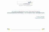 ALINHAMENTO DA ESTRUTURA ORGANIZACIONAL: O …consadnacional.org.br/.../2013/...ORGANIZACIONAL-O-CASO-DA-SANEPAR.pdf · organizacional, dimensionamento da força de trabalho, avaliação