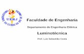Faculdade de Engenharia - FEN/UERJ · Fabricada em 1879 - THOMAZ A. EDSON -Efeito Joule VIDA MÉDIA ... Costa . LÂMPADA A VAPOR DE ... .d = fluxo luminoso ...