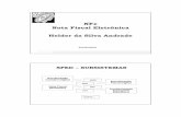 NFe Nota Fiscal Eletrônica Helder da Silva · PDF file§Considera-se Nota Fiscal Eletrônica -NF-e o documento ... Se o destinatário também for credenciado a emitir NF- ... Contém