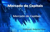 Mercado de Capitais - Prof. Roberto César · O mercado de capitais é fundamental para o crescimento econômico. o Aumenta as alternativas de financiamento. o Reduz o custo do financiamento.