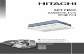 SET FREE - Hitachi Ar Condicionado · SET FREE. A gradecemos a ... Não toque o botão de operação com a mão molhada. Ventile o ambiente regularmente enquanto o ar ... consultar