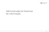 Administração de Sistemas de Informação - jairgalvao.comjairgalvao.com/pdf/adm/ADMSISINF1.pdf · Sistemas de Informações Dados Informação ATIVIDADES Entrada Transformação