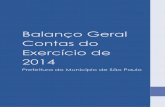 Balanço Geral Contas do Exercício de 2014 - Prefeitura · normas de finanças públicas voltadas para a responsabilidade na gestão fiscal, e as disposições gerais contidas no