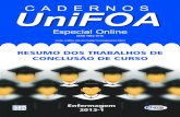 CONTABILIDADE E GESTÃO AMBIENTAL - UniFOAweb.unifoa.edu.br/.../resumos_tcc/2013-1/curso_enfermagem_2013-1.pdf · Cadernos UniFOA – Especial Online RESUMO DOS TRABALHOS DE CONCLUSÃO