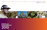 Relatório de Sustentabilidade 2010 - Aperam: Fábrica de Inoxbrasil.aperam.com/wp-content/uploads/2015/11/relatiorio... · aquém de nosso desempenho histórico, impactados, inclusive,