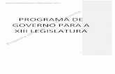 PROGRAMA’DE’ GOVERNO’PARA’A’ XIIILEGISLATURA’ · 2015-11-07 · proposta’de’programa’de’governo’–’comissÃo’nacional’–’2015.11.7’ ’ 1’ programa’de’