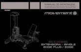 MANUAL DE MONTAGEM - Movement · manual de montagem leia atentamente este manual antes de utilizar este equipamento. ... seguranÇa e manutenÇÃo dos cabos de aÇo importante