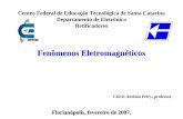 Aula 02 - Fenômenos eletromagnéticosprofessorpetry.com.br/Ensino/Repositorio/Docencia_CEFET/Retific... · Fenômenos Eletromagnéticos Florianópolis, fevereiro de 2007. Clóvis