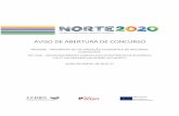AVISO DE ABERTURA DE CONCURSO - Norte 2020 · Este tipo de estratégia de eficiência coletiva pretende colocar os territórios de baixa densidade ... Essa articulação será assegurada