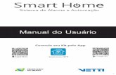 Manual do Usuário - Alarmes, câmeras de segurança ...vetti.com.br/manuais/smart/manual_smart_home_kit.pdf · Entrada para cabo rede Ethernet ... Siga o Procedimento a seguir para