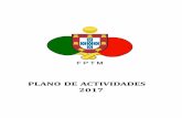 PLANO DE ACTIVIDADES 2017 · 2018-07-11 · por outro a Federação Portuguesa de Ténis de Mesa irá organizar o Campeonato da Europa ... como o do Departamento de Ténis de Mesa