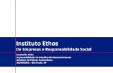 Instituto Ethos De Empresas e Responsabilidade Social · Empresas Associadas Equipe Ethos Coletivo Proposta de Agenda de Transição Conselho Internacional Conselho Orientador da