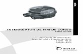 INTERRUPTOR DE FIM DE CURSO - Documents | Metsovalveproducts.metso.com/documents/neles/IMOs/pt/7SOL70pt.pdf · O ﬁm de curso tem uma placa de identiﬁcação colada na tampa, ver