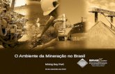 O Ambiente da Mineração no Brasil - ibram.org.br · Um pouco sobre o IBRAM . IBRAM-Instituto Brasileiro de Mineração Organização privada, sem fins lucrativos, que representa