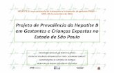 Projeto de Prevalência da Hepatite B em Gestantes e ... · Projeto de Prevalência da Hepatite B em Gestantes e Crianças Expostas no ... Hosp. e Maternidade Leonor Mendes de Barros