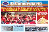 JUN a NOV - 2011 Comerciários de Sorocaba comemoram o … · coletivo com vigor até 31 de agosto de 2012. A inclusão de uma cláusula que assegura jornada de trabalho de seis ...