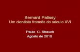 Bernard Palissy Um cientista do século XVI · Um cientista francês do século XVI Paulo C. Strauch Agosto de 2010 . ... Publicação do livro Discours Admirables • 1584 – Final