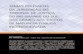 Temas Polêmicos da Jurisdição do TJRS · MANUEL JOSÉ MARTINEZ LUCAS – 2º Vice-Presidente Des. FRANCISCO JOSÉ MOESCH – 3º Vice-Presidente ... Ivan Leomar Bruxel ... administrativa: