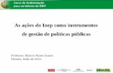 As ações do Inep como instrumentos de gestão de políticas ...repositorio.enap.gov.br/bitstream/1/991/1/SOARES, Marcos Nunes... · I. Organizar a documentação relativa à história