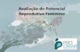 Avaliação do Potencial Reprodutivo Feminino · Explicações populacionais para o aumento da incidência de infertilidade Casamentos mais tardios Mudança no papel social da mulher