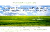 Viabilidade Económica da Produção de Biocombustíveis ... · IV Coló. quio Nacional do Milho. Viabilidade Econ. ó. mica da Produção de Biocombustíveis Líquidos em Portugal