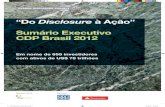 “Do Disclosure à Ação” Sumário Executivo CDP Brasil 2012cdpla.net/sites/default/files/Sumario_Brazil_site[1].pdf · 2016-04-03 · Em 2012, o projeto é subscrito por 655