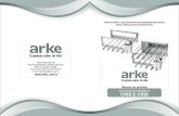 Manual do produto - arke.com.br · informações para uso, montagem e construção de alvenaria onde você instalará sua churrasqueira ARKE. Os espetos posicionam-se horizontalmente,