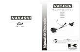 L270K L340K L430K NAKASHI r L480K o d a r e p O o d l a nwsm.com.br/manual_nakashi/Manual - Rocadeira L270K-340K- 430-480K.pdf · Mistura de gasolina e óleo. Equipamentos de proteção
