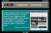 Internet - Intranet - .Internet - Intranet A figura acima mostra uma janela do Internet Explorer