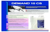 DEMAND 10 CS - mmvet.com.br · - É altamente ativo contra uma grande variedade de pragas, incluindo escorpiões e aranhas, e também no tratamento de perímetro. ... - DL 50 aguda