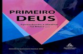 34514 Seminario Espiritual - adventistasaracaju.com.bradventistasaracaju.com.br/wp-content/uploads/2017/02/PrimeiroDeus.pdf · Além de ser essencial para o crescimento, a Palavra