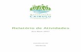 Relatório de Atividades - cairucu.org.br · 1000 2 a 4 Ensino Fundamental I – 1a a 4a série multisseriado- Maior queixa da comunidade