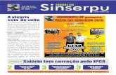 Sinserpu JORNAL DO · SinserpuJORNAL DO CSPB/FESERP/CSB 2 3 3 Página 4 Salário tem correção pelo IPCA Torneio da EMPAV entra no seu 12º ano Agentes Comunitários de ... música
