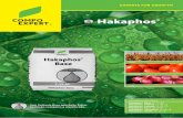 Hakaphos - compo-expert.com · fácil assimilação, proporcionando uma nutrição adequada às culturas. Formulações adaptadas para aplicação foliar, em fertirrigação e hidroponia;