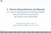 1. Teoria Quantitativa da Moeda - Instituto de Economia · 06/09/2017 Slides Prof. Francisco Eduardo –aulas Economia Monetária II –2016.2 10. Teoria Quantitativa da Moeda (TQM)