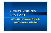 CONVERSORES D/A e A/D - iris.sel.eesc.usp.briris.sel.eesc.usp.br/sel414/16-conversores.pdf · 3.Conversor Digital-Analógico (D/A) 3.Conversor Digital-Analógico ... CONVERSORES CONVERSORES