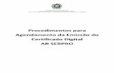 Procedimentos para Agendamento da Emissão do Certificado ... para... · Informe o CPF Informe o Captcha. Governo do Estado do Rio de Janeiro Secretaria de Estado de Fazenda e Planejamento