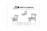 SERRA DE FITA NR12 RELE - beccaro.com.brbeccaro.com.br/downloads/manuais/SF174EN.pdf · 1–INTRODUÇÃO 1.1 Segurança Todos os produtos da BECCARO são dotados de componentes de
