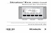 Manual Stratos Eco 2405 Cond - knick-international.com · Configurações de Fábrica dos Parâmetros ... Coloque os jumpers: • entre os terminais 1 e 2 • entre os terminais 3