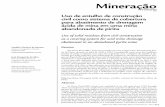 Mineração - SciELO · classificados como A e C pela NBR ABNT 15114. No Laboratório de Pro-cessamento de Minérios da UFOP, tal entulho foi cominuído em britadores de