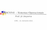 SSC0541 â€“ Sistemas .Fundamentos de Sistemas Operacionais ... Tipos de estruturas de sistemas de