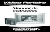 Manual de Instruções - Protection · Esquema de ligação 1: Vídeo Porteiro Protection PT 130 Monitor Interno PT 130 Painel Externo CABO 1 D E G R 1 R 2 R 3 R 4 Painel Externo