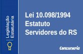 islação ária Estatuto Servidores do RS - Concurseria · Art. 59: A remoção por permuta será processada a pedido de ambos os interessados, ouvidas, previamente, as chefias envolvidas.
