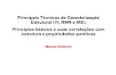 Principais Técnicas de Caracterização Estrutural (IV, RMN e MS ... RMN IV_0.pdf · Principais Técnicas de Caracterização Estrutural (IV, RMN e MS): Princípios básicos e suas