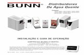 Distribuidores De Água Quente - bunn.com · Esta garantia não é aplicável a qualquer equipamento, componente ou parte que não tenha sido fabricado pela BUNN, ou que ... enviar